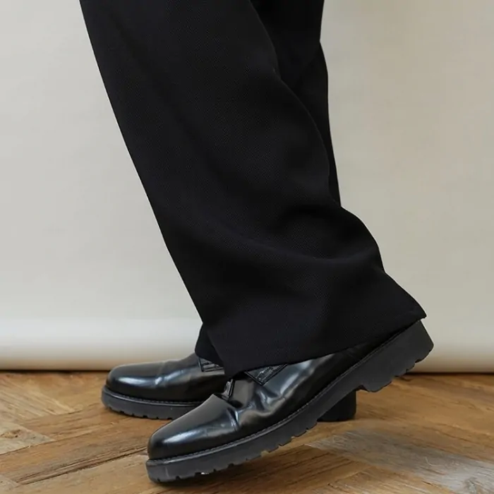 OVERCOAT / WIDE LEG TROUSER WITH DRAW STRING IN RAYON TRICOTINE